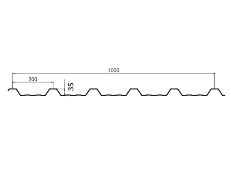Высокоскоростная машина для профилирования кровельных листов