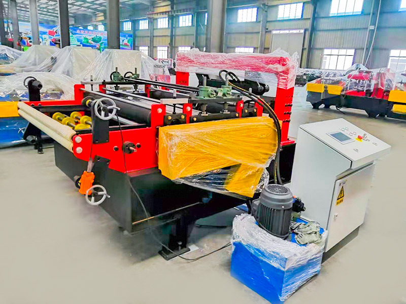 Простая машина для сплющивания и резки рулонов